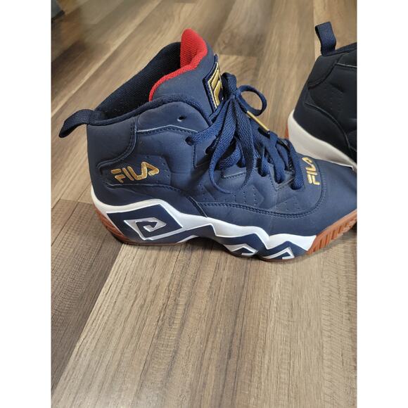 FILA Classic Limited Edition Jamal Mashburn MB Navy Basketball Sneakers Size 7 - Picture 3 of 8